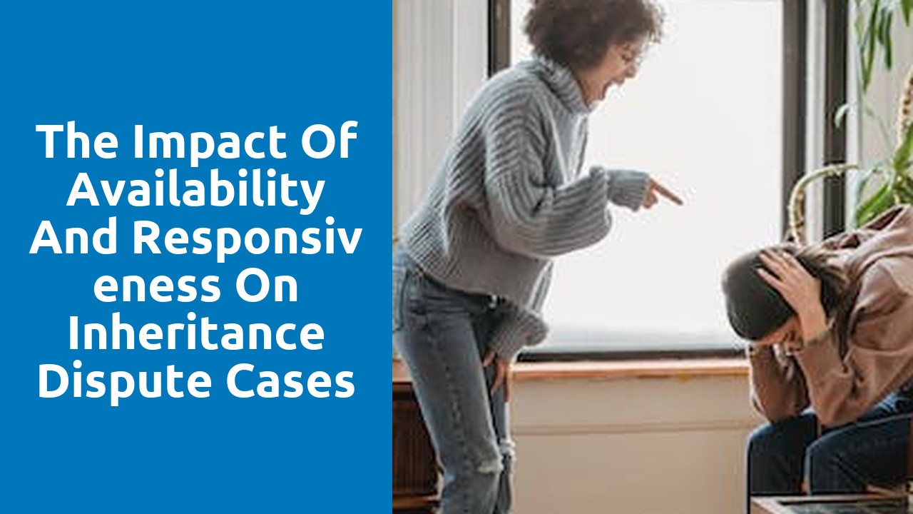 The Impact of Availability and Responsiveness on Inheritance Dispute Cases